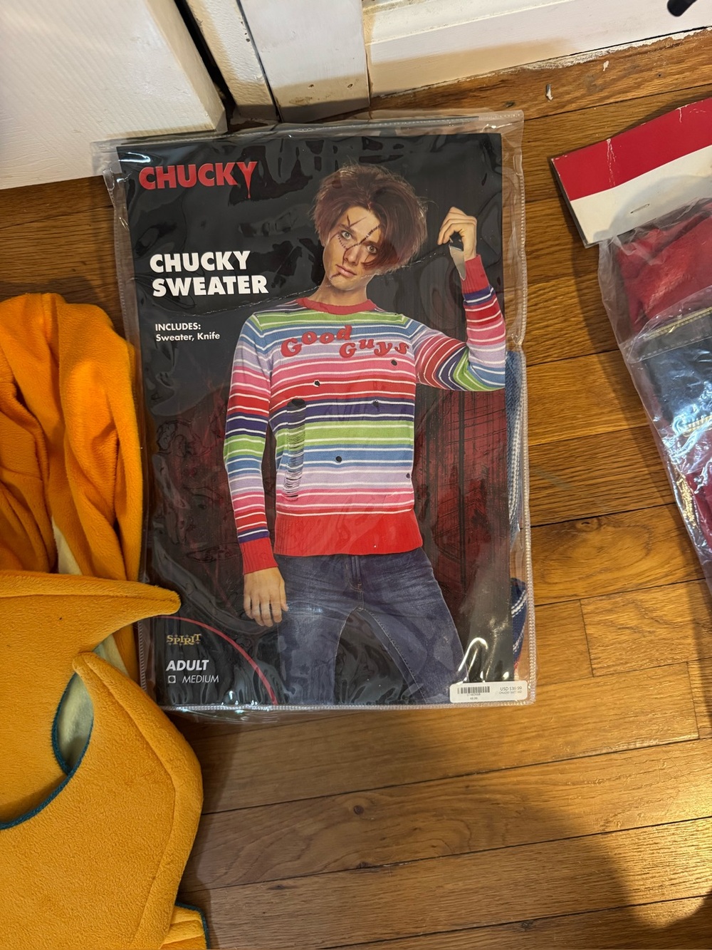Striped Crewneck Sweater - Multicolor - Adult Medium